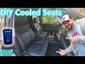 Installing custom leather heated and cooled car seats 2016 Toyota Tundra