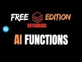 Exploring AI Functions in Databricks A Comprehensive Guide