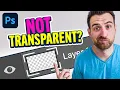 Lagu New Layer NOT Transparent!?!? How to Change White Background to Transparent in Photoshop
