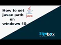 Java Tutorial For Beginners 4 - How to set path to jdk 8 in windows 10