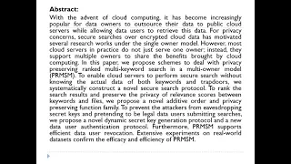 Privacy Preserving Ranked Multi-Keyword Search for Multiple Data Owners in Cloud Computing