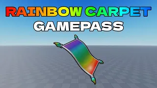 How to Make a Rainbow Carpet Gamepass Roblox