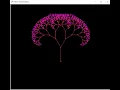 Fractal tree in Python using Turtle