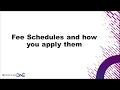 Applying Fee Schedules