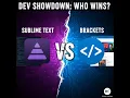 Code Editor Showdown Sublime Text vs Brackets