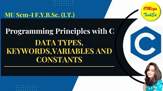 Identifiers Variables Datatypes Keywords and Variables in C