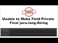 Fix Android Error Unable to Make Field Private Final java lang String java io File path Accessible