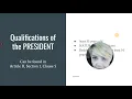 Lyszczyk s Lesson Article II Section 1 US Constitution