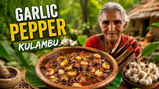  Grandma’s Secret Garlic Pepper Gravy Recipe 👵🏻🧄🔥 | Traditional Village Cooking