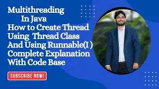 Multithreading In Java How to create Thread Using Thread Class And Runnable I