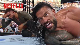 roman reigns u0026 jey uso defeat bron breakker u0026 bronson reed wwe summerslam 8 2 2025
