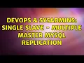 DevOps SysAdmins Single slave - multiple master MySQL replication