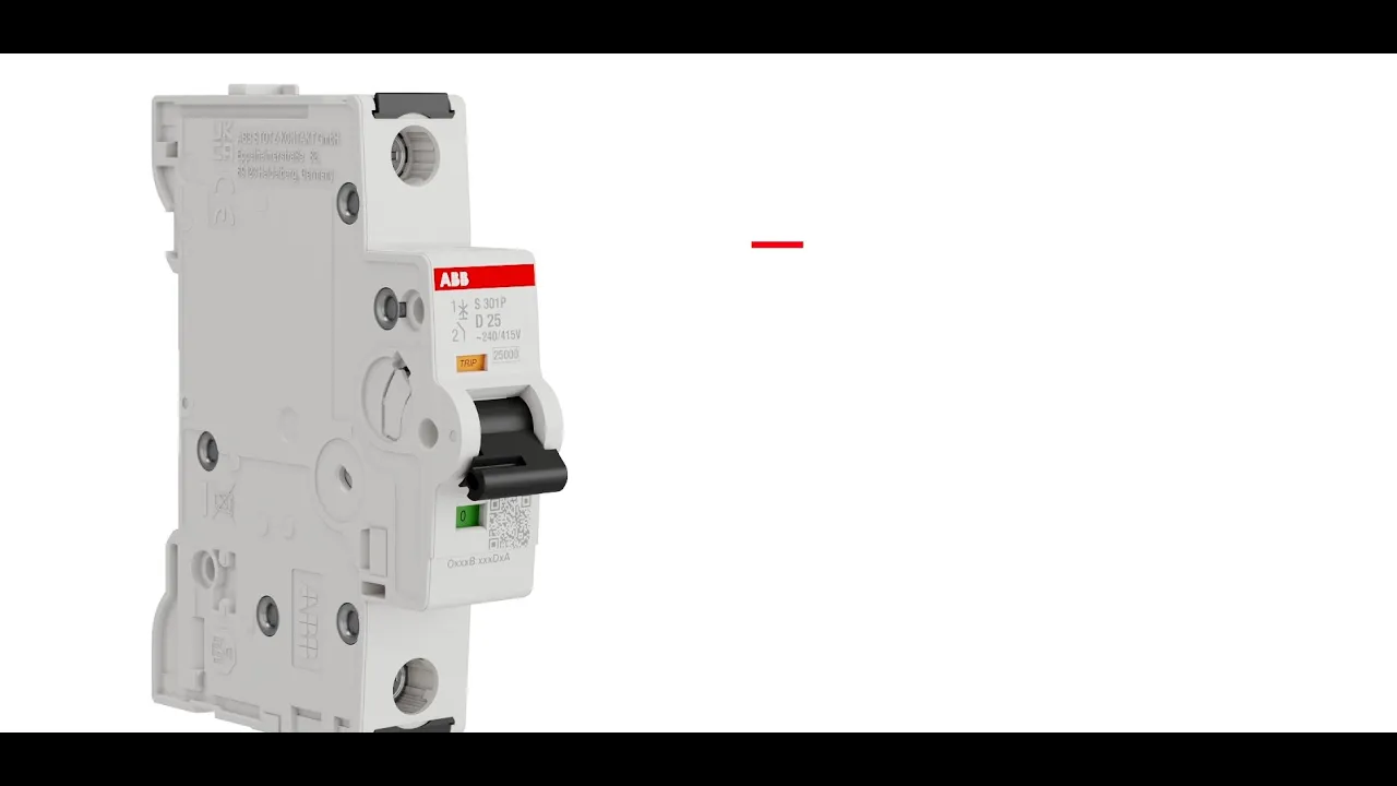 Disjoncteur modulaire S300p ABB présenté par votre ...