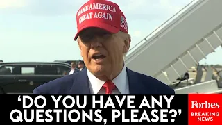 BREAKING NEWS: Trump Takes Multiple Questions From Reporters After Daytona 500 Visit