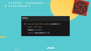 Python Codewars Sum of two lowest positive integers