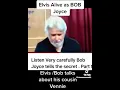Bob Joyce Elvis Talks About Growing Up Challenges And His Faith DID HE SAY TOO MUCH
