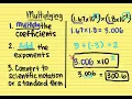 Multiplying and Dividing Scientific Notation