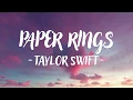 Download Lagu Taylor Swift - Paper Rings (Lyric Video)