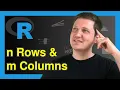 Create Data Frame with n Rows m Columns in R Example Specify Dimensions matrix nrow ncol