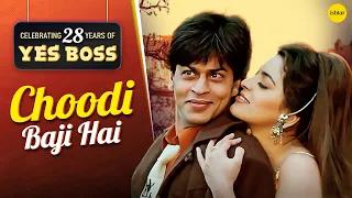 choodi baji hai hd video shahrukh khan u0026 juhi chawla yes boss 90s romantic song