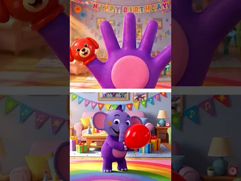 Red Balloon Finger Where Are You ? 🎈 #shorts #nurseryrhymes  #kidssongs