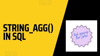 STRING - AGG in sql