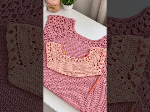 Blusa Juliana passo a passo disponível no nosso canal 🧶👇 #crochet