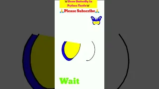How to draw butterfly using Python turtle code