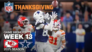 Kansas City Chiefs vs Dallas Cowboys Thanksgiving Game Highlights 2025 NFL Season Week 13