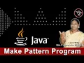 Make Pattern Program in JAVA Program to Print Half Pyramid using and Numbers