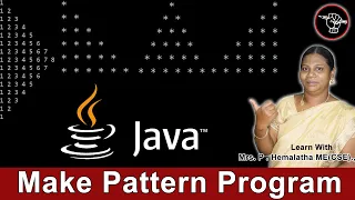 Make Pattern Program in JAVA Program to Print Half Pyramid using and Numbers
