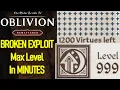 BROKEN LEVEL UP GLITCH max level in LITERAL MINUTES easy leveling exploit in Oblivion Remastered
