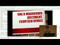 Yihui Xie One R Markdown Document Fourteen Demos RStudio 2020