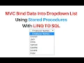 MVC Dropdownlist Stored Procedure With LINQ TO SQL asp net c