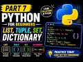 Python Course Part 7 List Tuple Set Dictionary