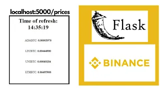 Displaying Current Crypto Prices in a Local Webpage Python s Flask Binance s API