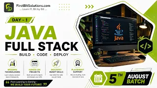 Java Full Stack Day 1 August 5 2026 Batch FirstBit Solutions