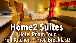 Home2 Suites Room Tour - Full Kitchen Free Hotel Breakfast Would You Stay Here