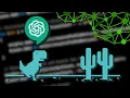 ChatGPT makes the Dino Game with a genetic neural network AI NO HUMAN WRITTEN CODE CHALLENGE