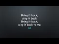 Moloko Sing It Back Lyrics