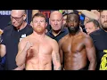 Canelo vs Terence Crawford FULL Weigh In Face Off