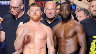 Canelo vs Terence Crawford FULL Weigh In Face Off