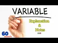 Variables Definition Declaration Initialization How to Work Detailed Notes