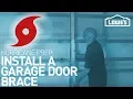 Installing a Garage Door Brace HURRICANE PREP