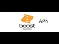 Boost Mobile APN Internet Settings