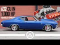 1004 hp All Motor 69 Chevelle 632 ci Big Block Chevy Crate Engine