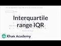 How to calculate interquartile range IQR Data and statistics 6th grade Khan Academy