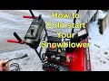 How to start the Powersmart 26 snowblower Snowblower cold start