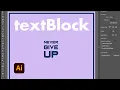 textBlock Illustrator Script How to use and install