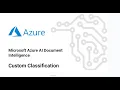 Microsoft Azure AI Custom Classification Models with Auto Separation